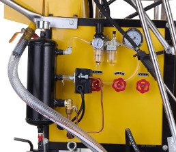 Self Propelled Convex Line Thermoplastic Marking Machine  Infinitely Positioned Slow Brake